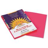 SunWorks Construction Paper, 58lb, 9 x 12, Hot Pink, 50/Pack (9103)