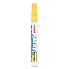 uni-Paint Permanent Marker, Medium Bullet Tip, Yellow (63605)