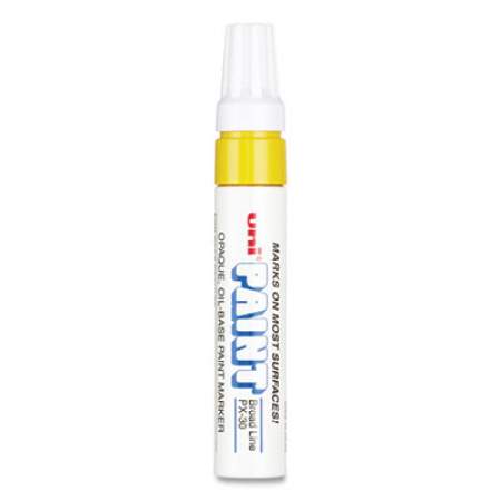 uni-Paint Permanent Marker, Broad Chisel Tip, Yellow (63735)