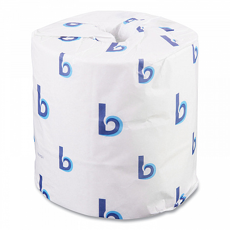 Two-Ply Toilet Tissue, Septic Safe, White, 4.5 x 4.5, 500 Sheets/Roll, 96 Rolls/Carton (6155B)