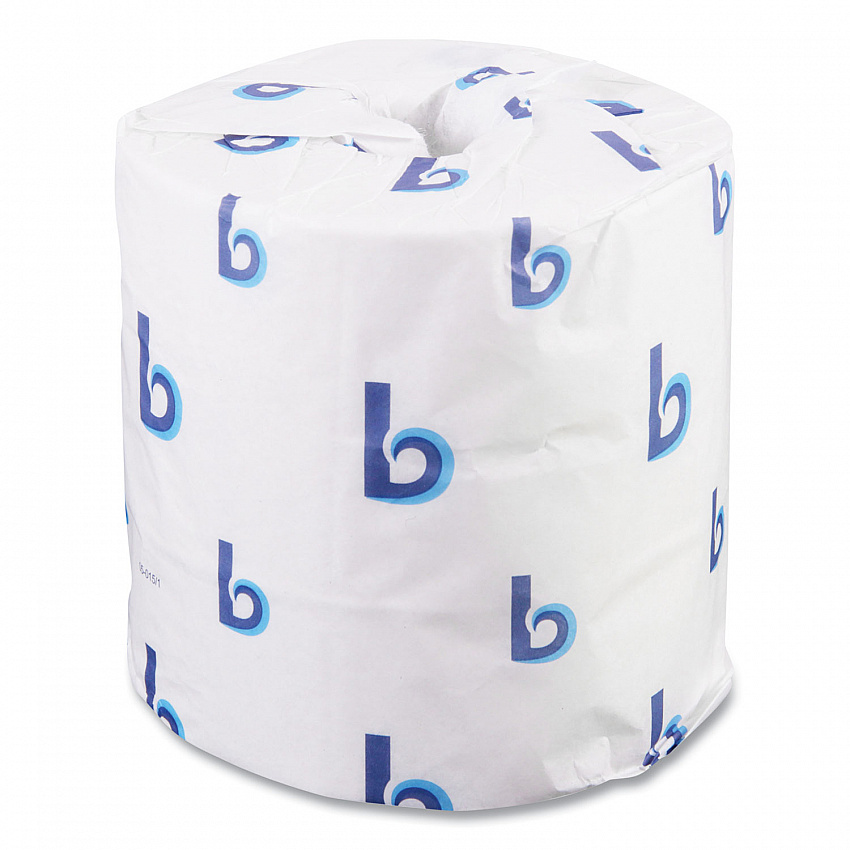 Two-Ply Toilet Tissue, Septic Safe, White, 4.5 x 4.5, 500 Sheets/Roll, 96 Rolls/Carton (6155B)