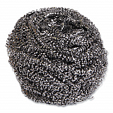 Stainless Steel Scrubber, Large Size, 2.5 x 2.75, Steel Gray, 12/Carton (50)