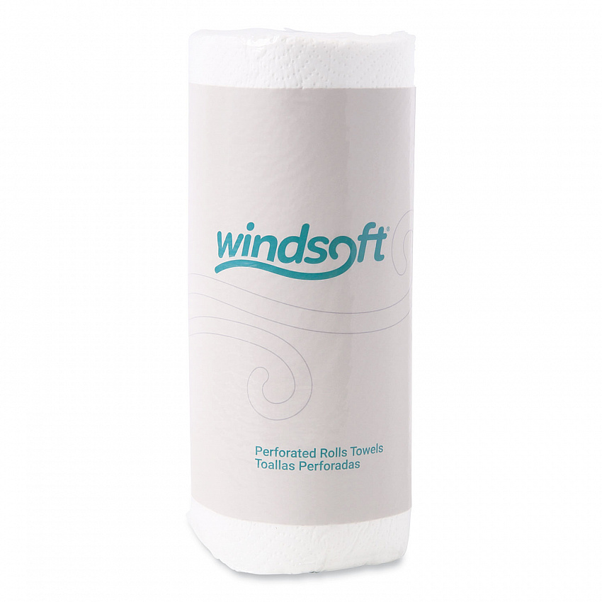 Kitchen Roll Towels, 2-Ply, 11 x 8.8, White, 100/Roll (1220RL)