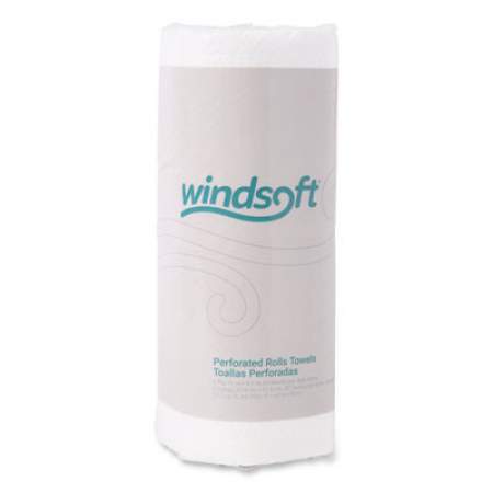 Windsoft Kitchen Roll Towels, 2 Ply, 11 x 8.5, White, 85/Roll, 30 Rolls/Carton (122085CTB)