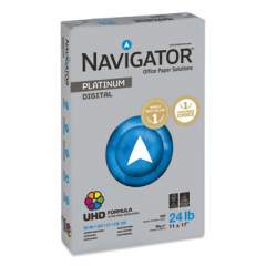 Navigator Platinum Paper, 99 Bright, 24 lb, 11 x 17, White, 500 Sheets/Ream, 5 Reams/Carton (NPL1724)