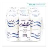 Windsoft Bath Tissue, Septic Safe, 2-Ply, White, 4 x 3.75, 400 Sheets/Roll, 18 Rolls/Carton (2440)