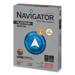 Navigator Platinum Paper, 99 Bright, 20 lb, 8.5 x 11, White, 500 Sheets/Ream, 5 Reams/Carton (NPL11205R)
