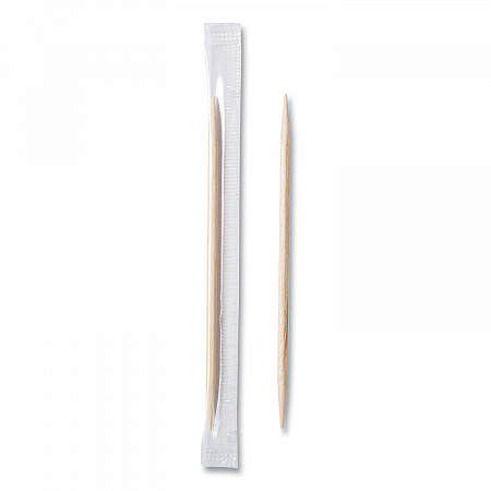Cello-Wrapped Round Wood Toothpicks, Mint, 2.5