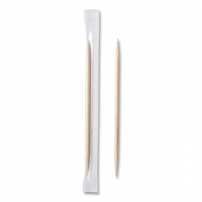 Cello-Wrapped Round Wood Toothpicks, Mint, 2.5", Natural, 1,000/Box, 15 Boxes/Carton (RM115)