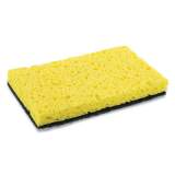 AmerCareRoyal Heavy-Duty Scrubbing Sponge, 3.5 x 6, 0.85" Thick, Yellow/Green, 20/Carton (S740C20)