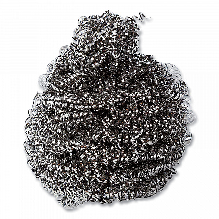 Stainless Steel Sponge, Polybagged, 1.50 oz, Gray, 12/Pack, 12/Packs/Carton (S730)