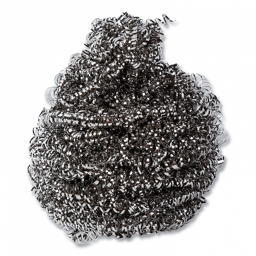 Stainless Steel Sponge, Polybagged, 1.50 oz, Gray, 12/Pack, 12/Packs/Carton (S730)
