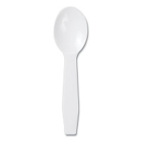 Polystyrene Taster Spoons, Plastic, 3", White, 3,000/Carton (RTS3000)
