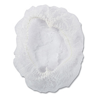 Latex-Free Operating Room Cap, Pleated, Spun-Bonded Polypropylene, 21", White, 100 Caps/Pack, 10 Packs/Carton (RP110NWP)