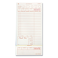 Guest Check Loose-Pack Refill, 15 Lines, Three-Part Carbonless, 4.2 x 8.5, 200 Forms/Pad, 10 Pads/Carton (GC49973)