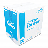 Poly Apron, 28 x 46, One Size Fits Most, White, 100/Pack, 10 Packs/Carton (DA2846)