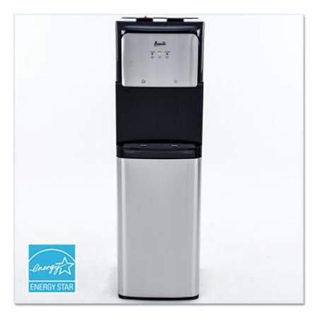 Avanti Hot and Cold Bottom Load Water Dispenser, 3-5 gal, 12.25 x 14 x 41.5, Black/Stainless Steel (WDBMC800Q3S)