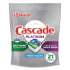 Cascade ActionPacs, Fresh Scent, 11.7 oz Bag, 21/Pack, 5 Packs/Carton (80720)