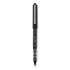 uni-ball VISION Roller Ball Pen, Stick, Bold 1 mm, Black Ink, Black Barrel, Dozen (70128)