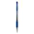 uni-ball Signo GRIP Gel Pen, Stick, Medium 0.7 mm, Blue Ink, Silver/Blue Barrel, Dozen (65451)