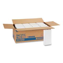 Georgia Pacific Professional Pacific Blue Select Folded Paper Towels, 9 1/4 x 9 2/5, White, 250/Pack, 16 Packs/Carton (20389)
