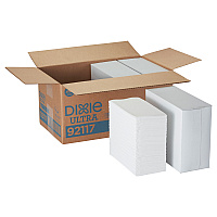 1/8-Fold Linen-Replacement Dinner Napkins, 2-Ply, 17 x 17, White (92117)