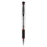 uni-ball 207 Impact Gel Pen, Stick, Bold 1 mm, Red Ink, Black Barrel (65802)