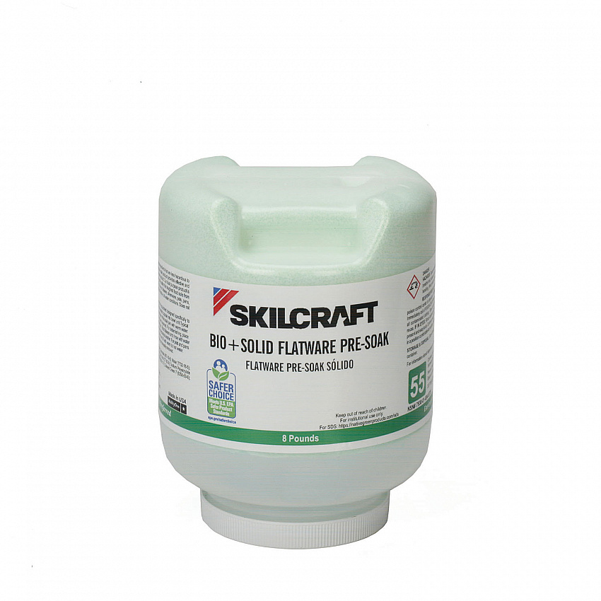 7930016949778, SKILCRAFT Bio+ Flatware Pre-soak, 8 lb Bottle, 2/Carton (6949778)