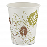 Pathways Paper Hot Cups, 10 oz, White/Brown, 50/Sleeve, 20 Sleeves/Carton (2340PATH)