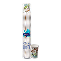 PerfecTouch Paper Hot Cups, 12 oz, Coffee Haze Design, 50/Pack (5342CDPK)
