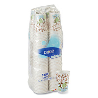 PerfecTouch Paper Hot Cups, 12 oz, Coffee Haze Design, 160/Pack (5342CDSBPPK)