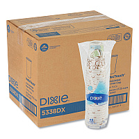 PerfecTouch Paper Hot Cups, 8 oz, Coffee Haze Design, 25/Sleeve, 20 Sleeves/Carton (5338DX)