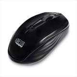 Adesso iMouse S50 Wireless Mini Mouse, 2.4 GHz Frequency/33 ft Wireless Range, Left/Right Hand Use, Black (IMOUSES50B)
