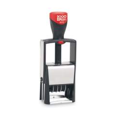 COSCO 2000PLUS Self-Inking Heavy-Duty Line Dater with Microban, 1.25" x 0.63", Black (011200)