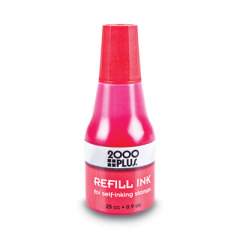COSCO 2000PLUS Self-Inking Refill Ink, Red, 0.9 oz. Bottle (032960)