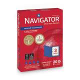 Navigator Premium Multipurpose Copy Paper, 97 Bright, 3-Hole, 20 lb, 8.5 x 11, White, 500 Sheets/Ream, 10 Reams/Carton (NMP113HP)