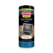 WEIMAN E-tronic Wipes, 7 x 8, White, 30/Canister, 4/Carton (93ACT)