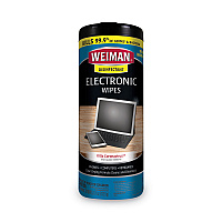 E-tronic Wipes, 1-Ply, 7 x 8, White, 30/Canister (93A)