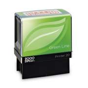 COSCO 2000PLUS Green Line Message Stamp, Faxed, 1 1/2 x 9/16, Red (098369)