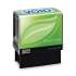 COSCO 2000PLUS Green Line Message Stamp, Void, 1 1/2 x 9/16, Blue (098373)
