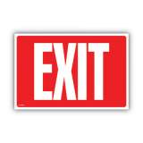 COSCO Glow-in-the-Dark Safety Sign, Exit, 12 x 8, Red (098052)