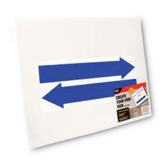 COSCO Stake Sign, Blank White, Includes Directional Arrows,  15 x 19 (098055)