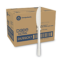 SmartStock Tri-Tower Dispensing System Cutlery, Heavyweight Knife, Plastic, Natural, 40/Pack, 24 Packs/Carton (DUSSCK7)