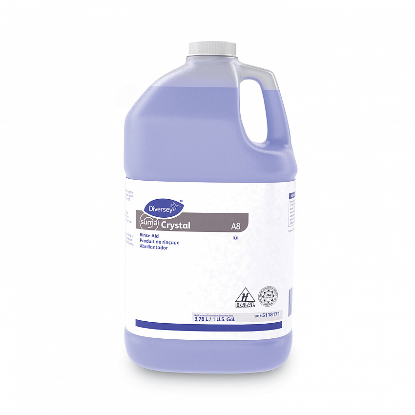 Suma Crystal A8 Concentrate, 1 gal Container, 4/Carton (5118171)