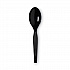 Plastic Cutlery, Heavy Mediumweight Spoon, Black, 1,000/Carton (TM517)