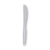 Dixie Plastic Cutlery, Heavy Mediumweight Knives, White, 1,000/Carton (KM217)