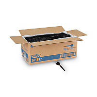 Plastic Cutlery, Heavyweight Soup Spoon, Black, 1,000/Carton (SH517)
