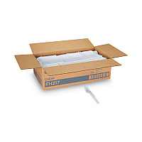 Plastic Cutlery, Heavyweight Fork, White, 1,000/Carton (FH217)