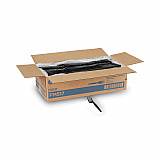 Plastic Cutlery, Heavy Mediumweight Forks, Black, 1,000/Carton (FM517)