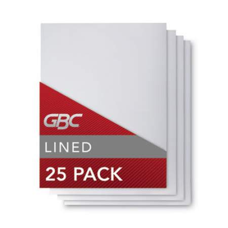 GBC Design View Presentation Binding System Covers, 11 x 8.5, Clear, 25/Pack (2514496)